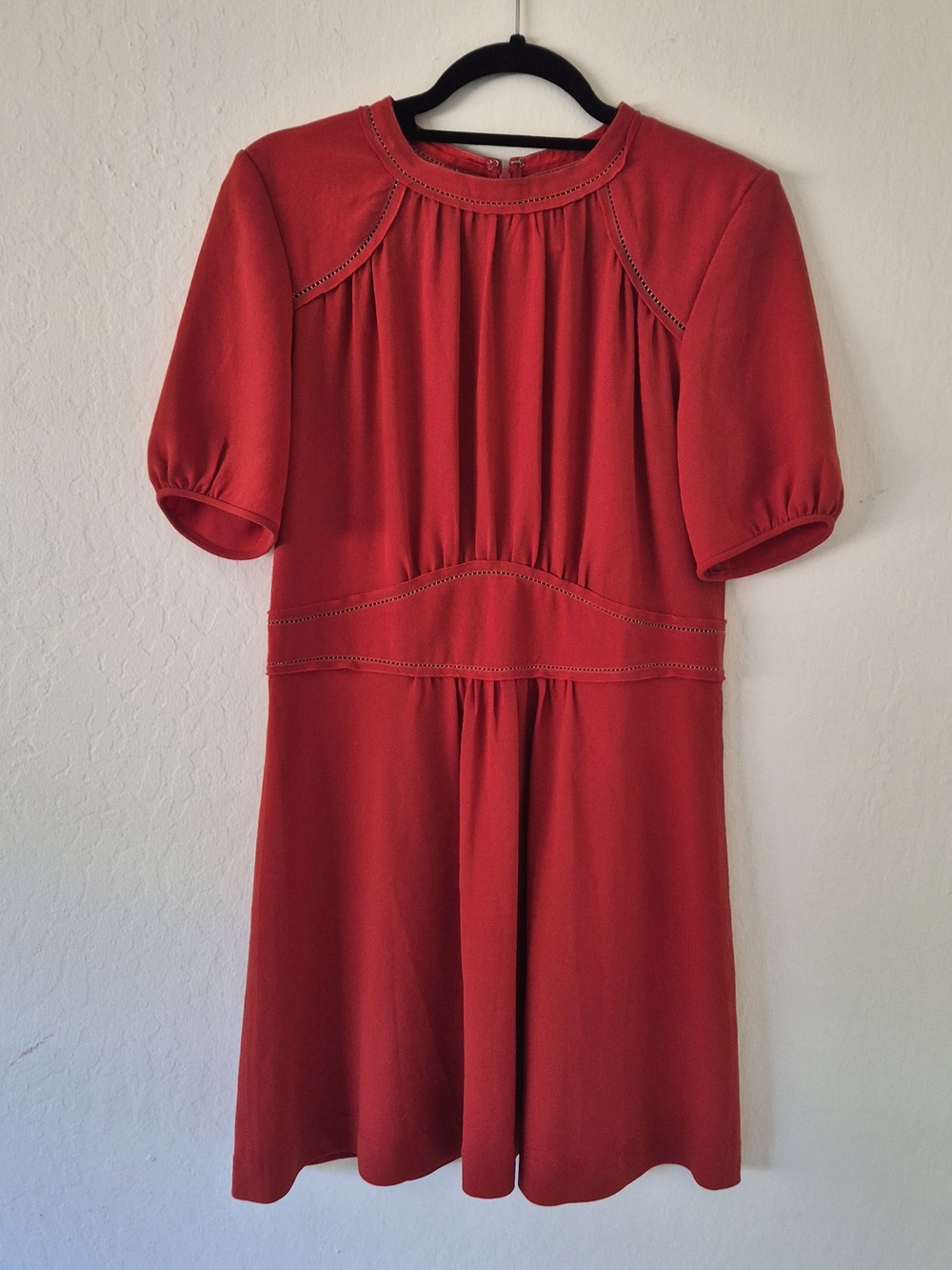 Isabel Marant Red Pleated Mini Dress – Size 38 / US 6